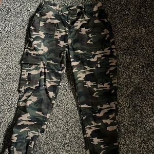 Camo Cargo Pants - never worn